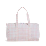 TRVL Weekend Duffel in Pimlico Plaid Pink | Shop Bonnie Bee