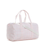 TRVL Weekend Duffel in Pimlico Plaid Pink | Shop Bonnie Bee