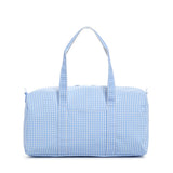 TRVL Weekend Duffel in Gingham Sky | Shop Bonnie Bee