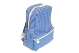 TRVL Large Backpack in Gingham Royal | Shop Bonnie Bee