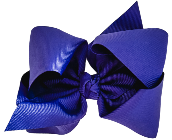 Dark Purple Grosgrain Bow