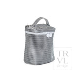 TRVL Quilted Go Go Lunch Insulated Bag - Gingham Black – view 2