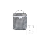 TRVL Quilted Go Go Lunch Insulated Bag - Gingham Black