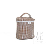 TRVL Quilted Go Go Lunch Insulated Bag - Gingham Coco – view 2
