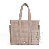 TRVL Quilted Go Go Tote - Gingham Coco