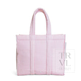 TRVL Quilted Go Go Tote - Pimlico Stripe Dusty Rose