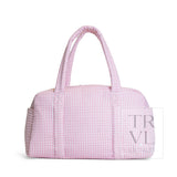 TRVL Quilted Grande Duffel - Pimlico Stripe Dusty Rose – view 2