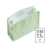 TRVL Roadie Large Zip Pouch in Rodeo Check Cactus | Shop Bonnie Bee