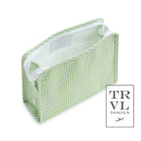 TRVL Roadie Large Zip Pouch in Gingham Taffy | Shop Bonnie Bee