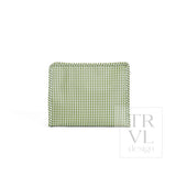 TRVL Roadie Large Zip Pouch - Gingham Moss
