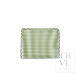 TRVL Roadie Medium Zip Pouch - Gingham Moss