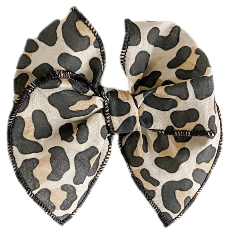 Cheetah Sailor Bow