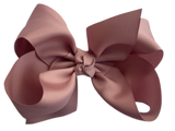 Rose Mauve Grosgrain Bow