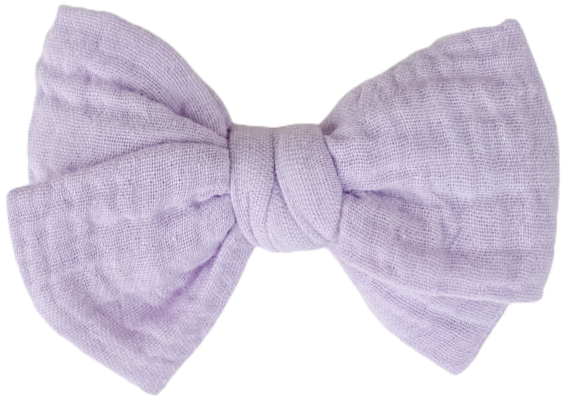 Lavender Gauze Midi Bow