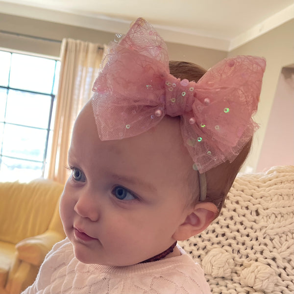 Pink Pearl Midi Bow
